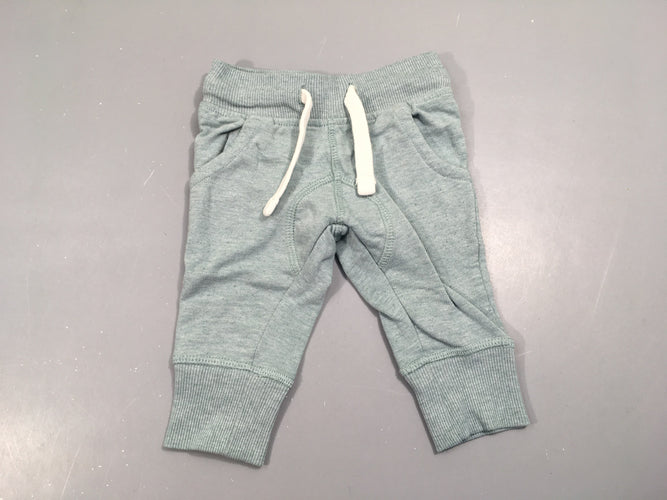 Legging jersey vert d'eau, moins cher chez Petit Kiwi