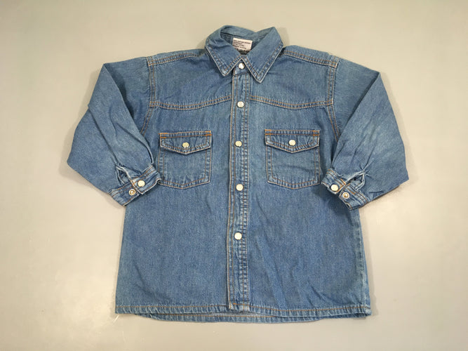 Chemise m.l en jean, moins cher chez Petit Kiwi