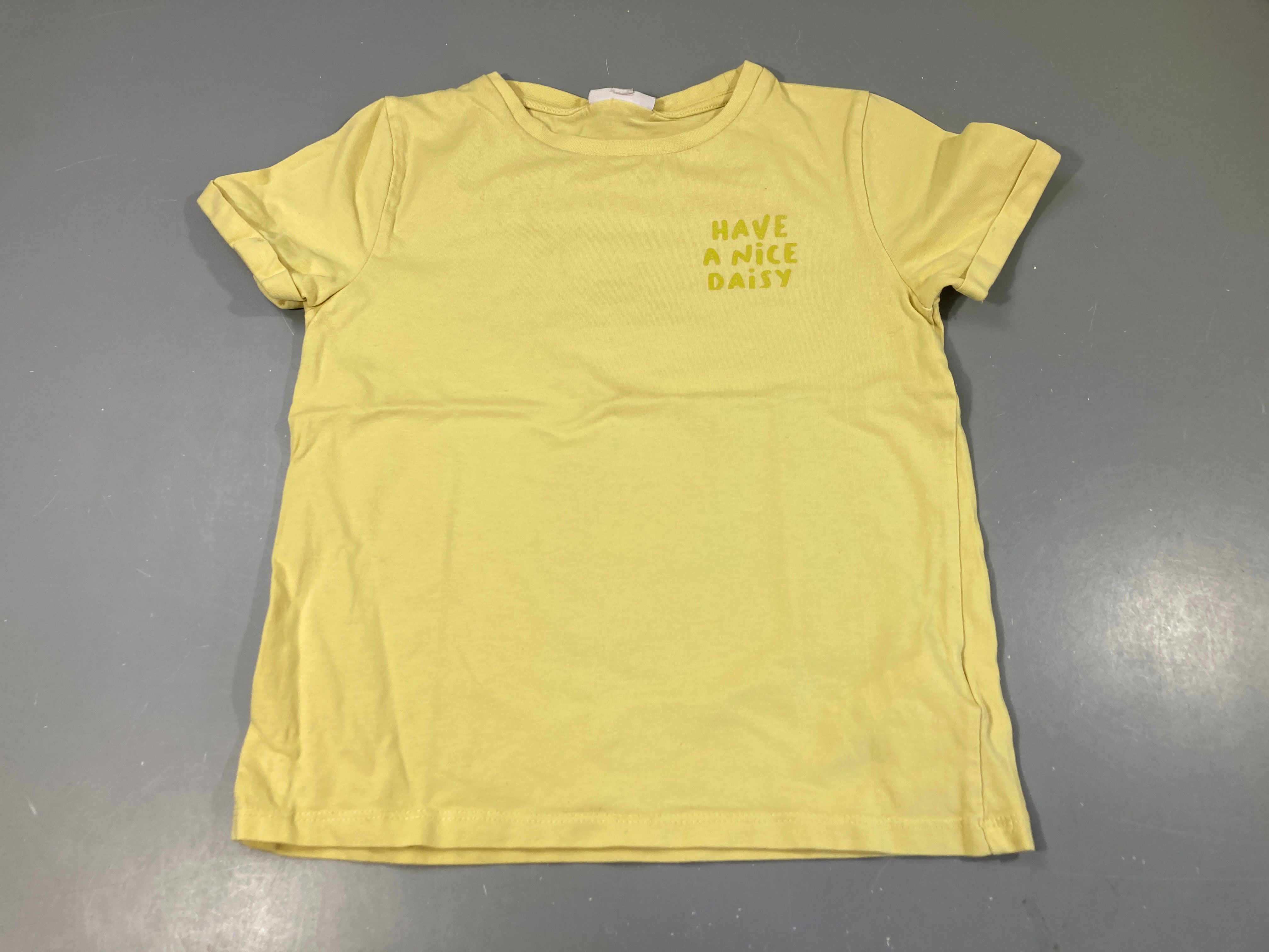 T-shirt m.c jaune, have a nice daisy