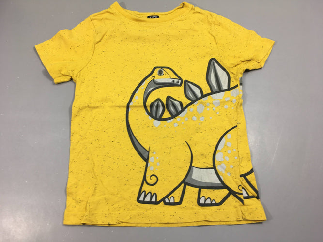 T-shirt m.c jaune, dinosaure, moins cher chez Petit Kiwi