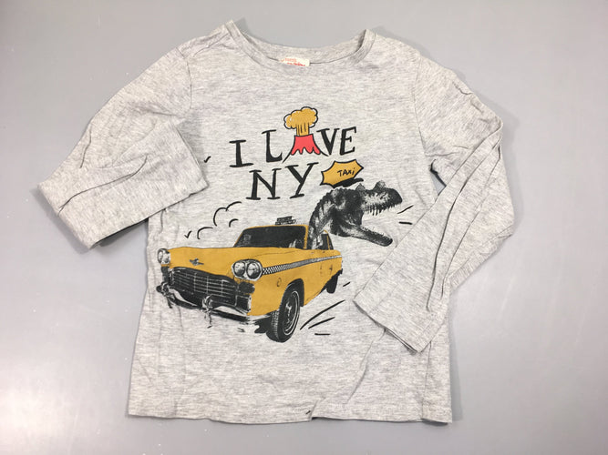 T-shirt m.l gris clair taxi, moins cher chez Petit Kiwi