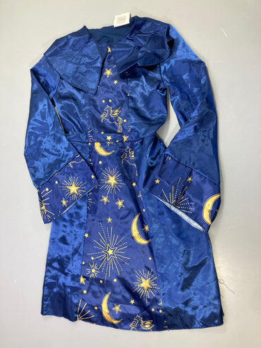Déguisement Halloween robe sorcier bleue étoiles, moins cher chez Petit Kiwi