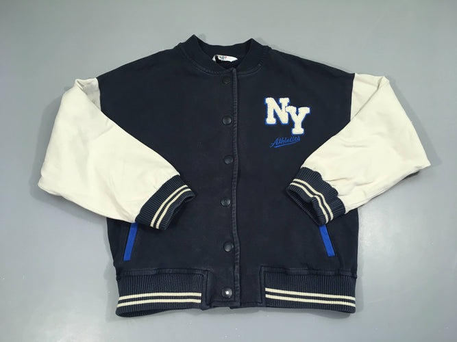 Gilet/veste bombe bleu foncé NY, moins cher chez Petit Kiwi