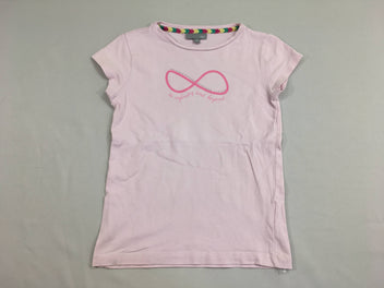 T-shirt m.c rose pâle infinity strass