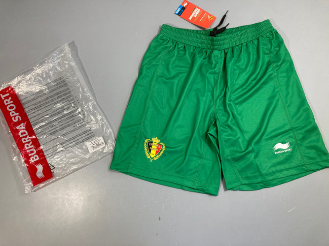 Neuf-Short officiel de l'équipe national belge vert (entrainement) archive, moins cher chez Petit Kiwi