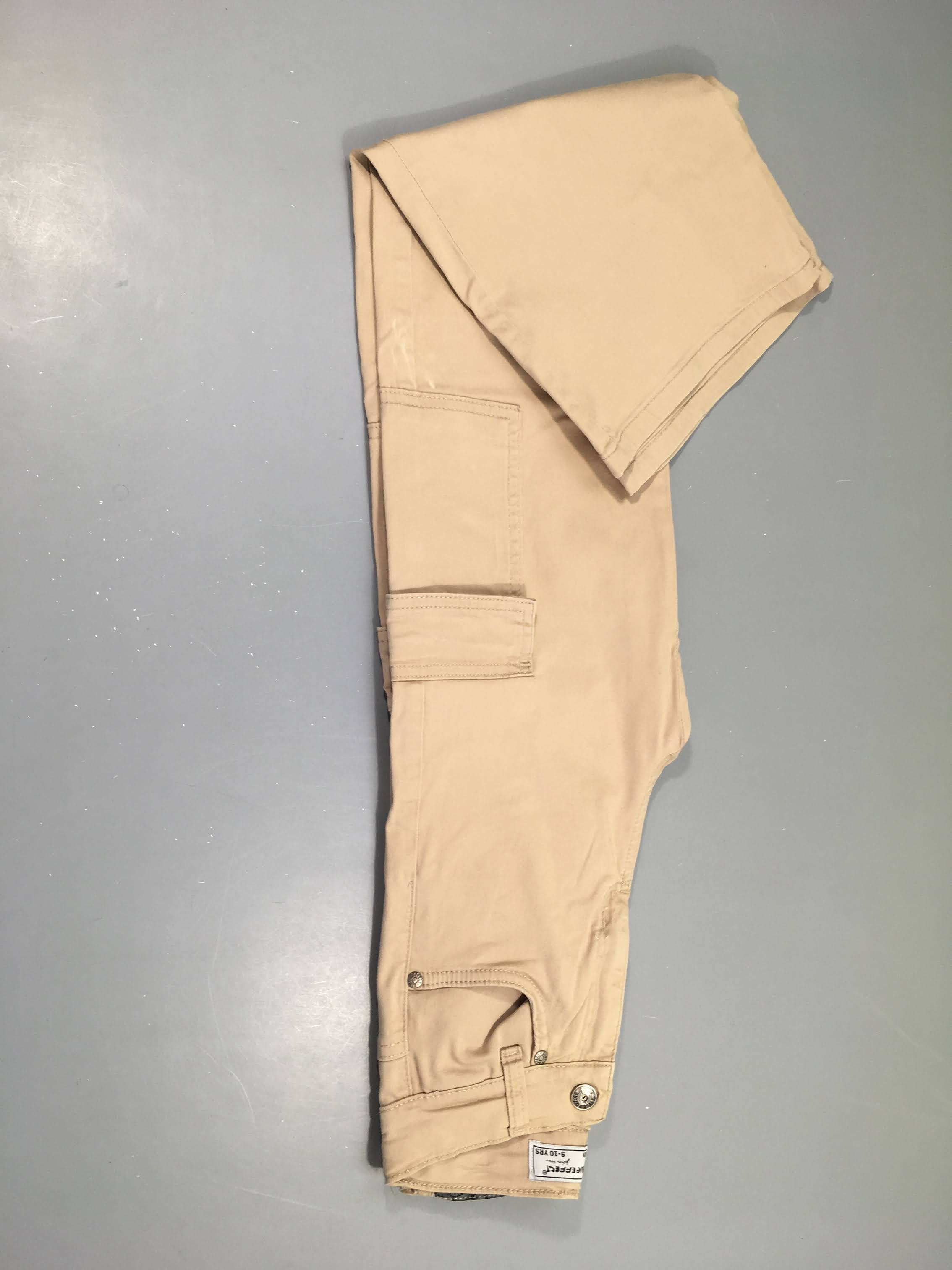 Pantalon cargo évasé beige