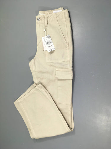 NEUF Pantalon cargo large beige, taille 32, moins cher chez Petit Kiwi