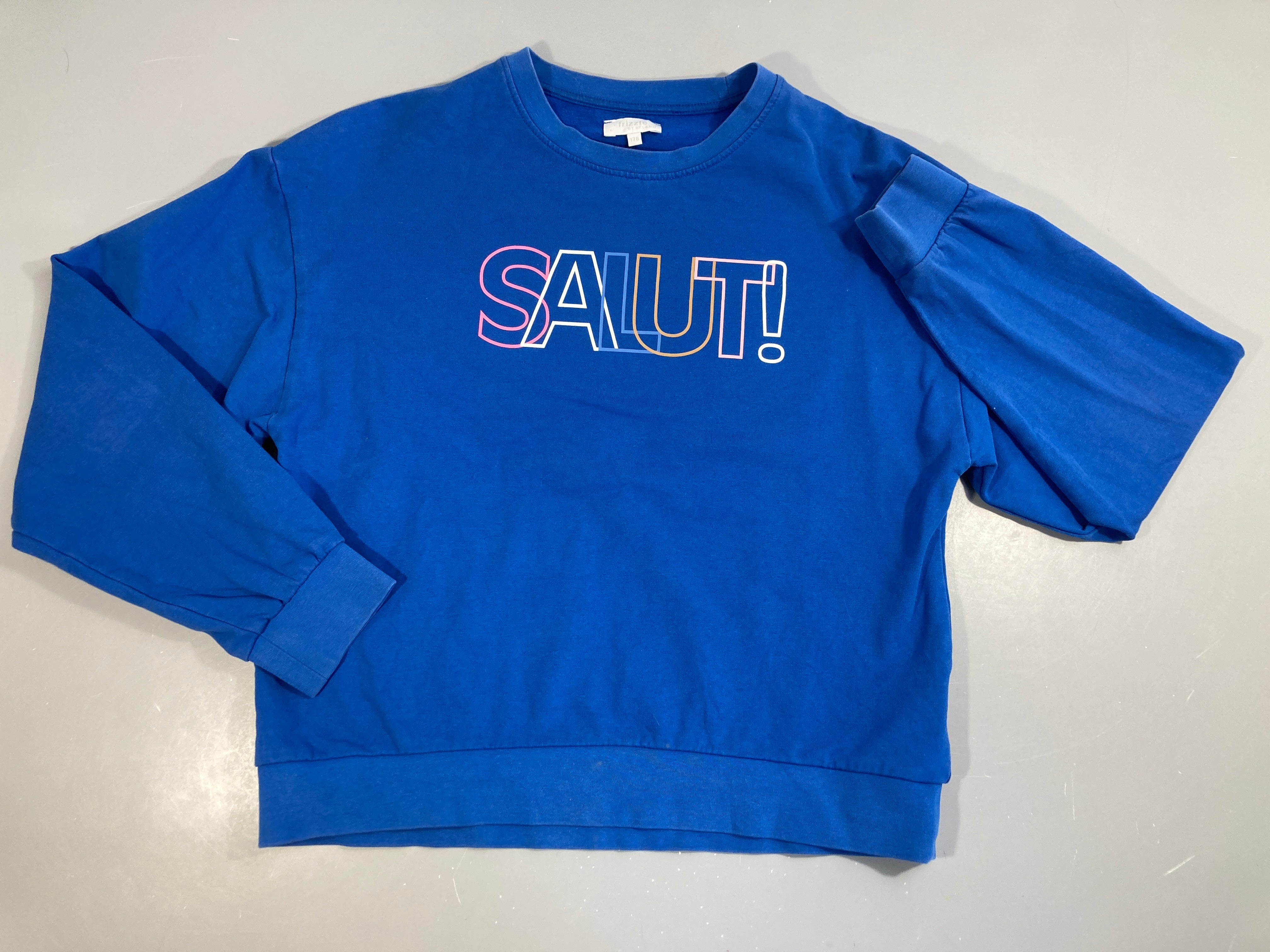 Sweat bleu Salut!