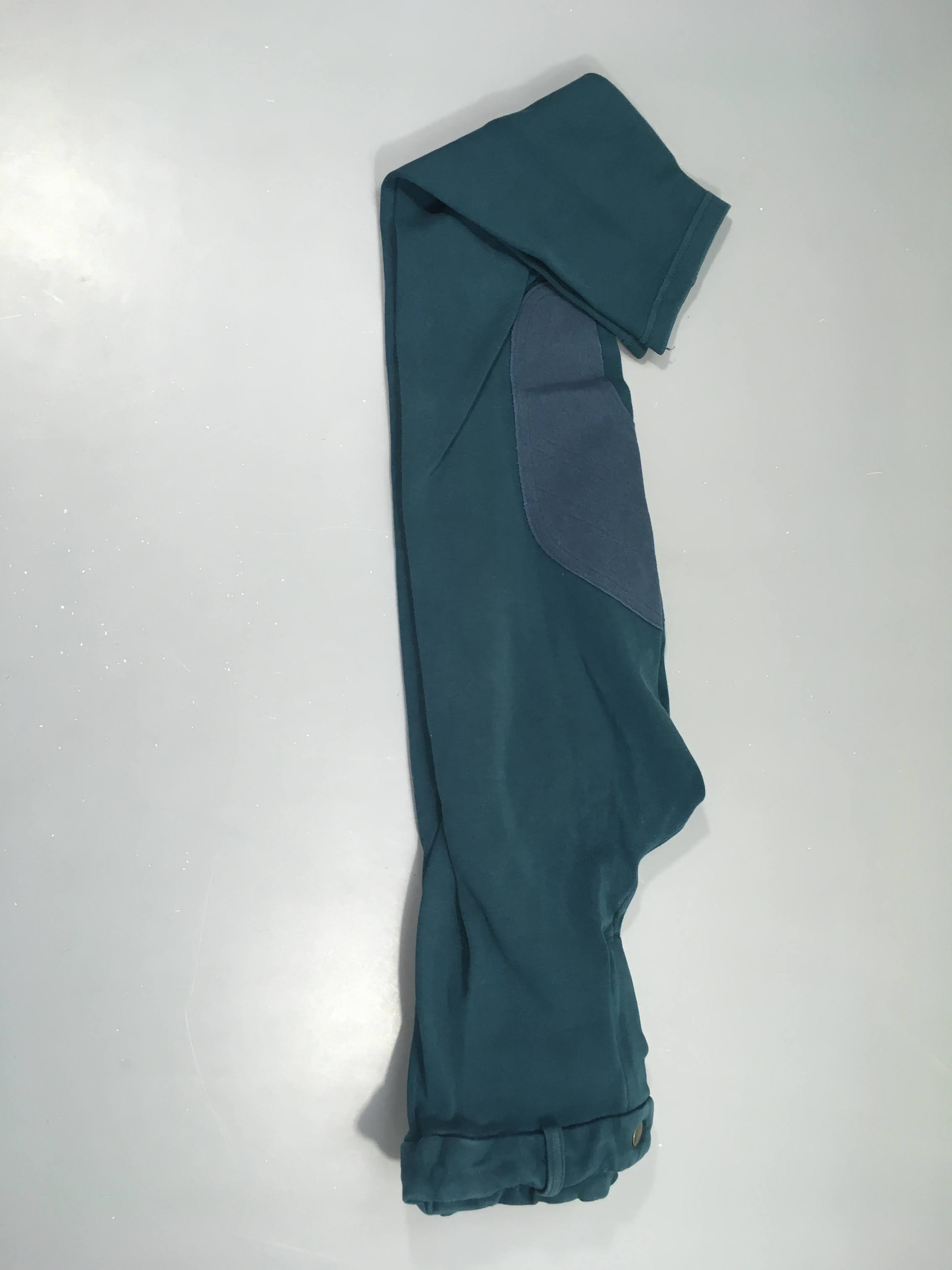Pantalon d'équitation bleu canard