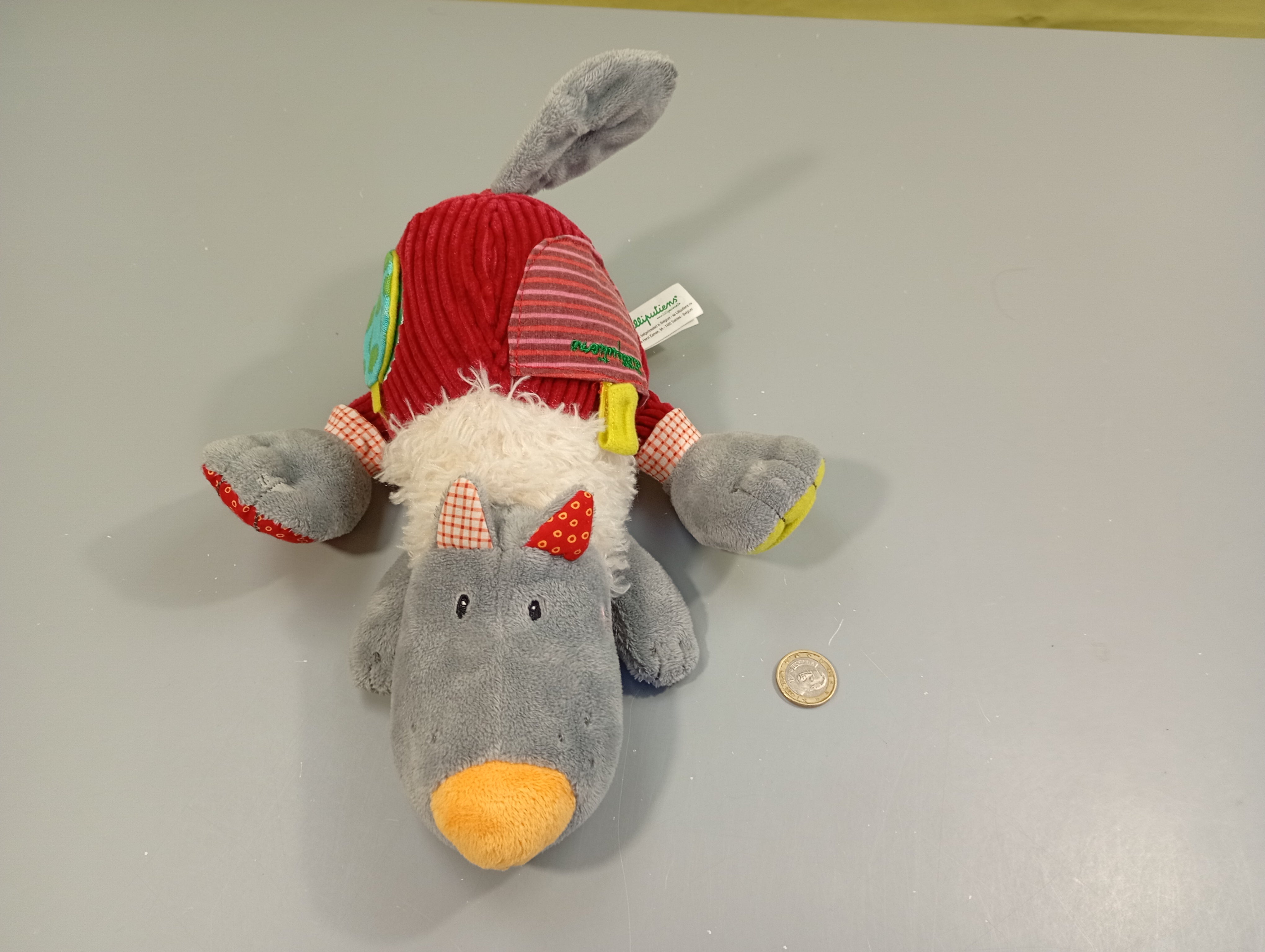 Peluche d'activités Nicolas  le loup