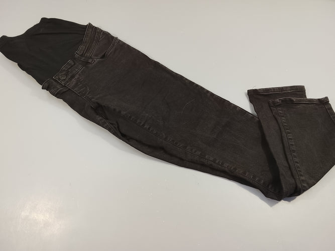 Jeans noir de grossesse, moins cher chez Petit Kiwi