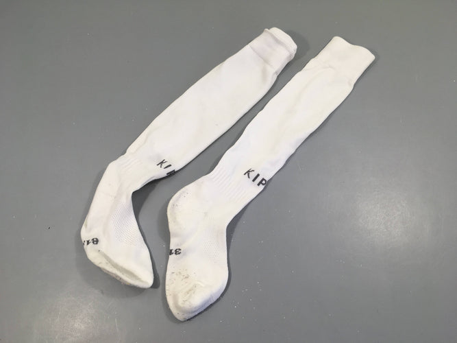 Chaussettes de foot blanchees légèrement souillées 31-34, moins cher chez Petit Kiwi