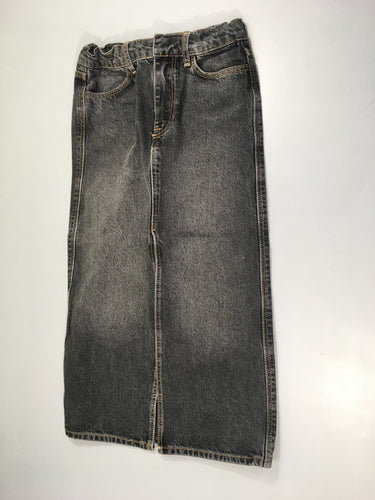 Jupe longue jeans noir, moins cher chez Petit Kiwi