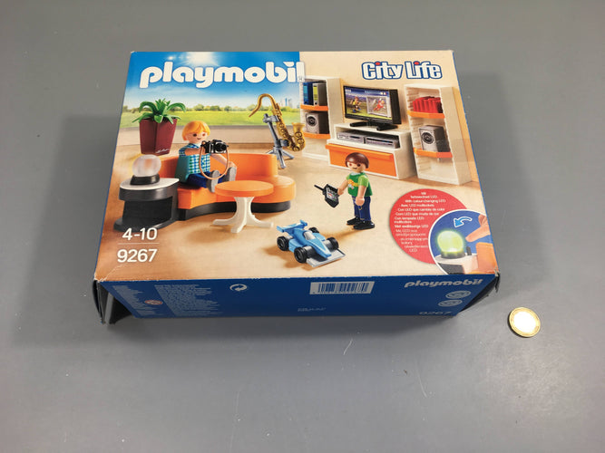 Playmobil 9267 City Life - Salon équipé lumineux, moins cher chez Petit Kiwi