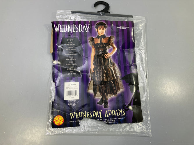 Déguisement Mercredi Adams/Wednesday avec ceinture, moins cher chez Petit Kiwi