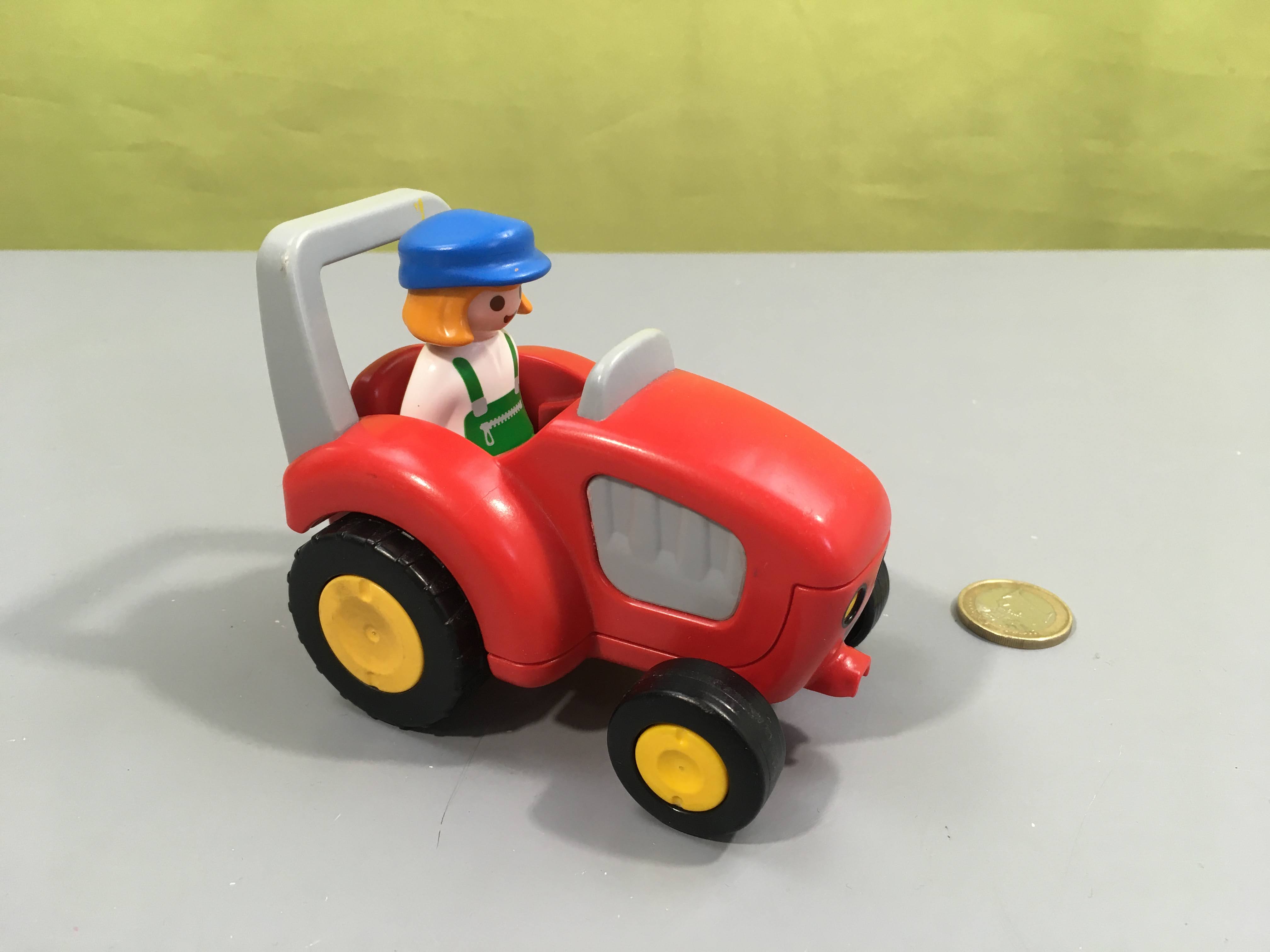 Playmobil 1.2.3-6794 Agricultrice avec Tracteur