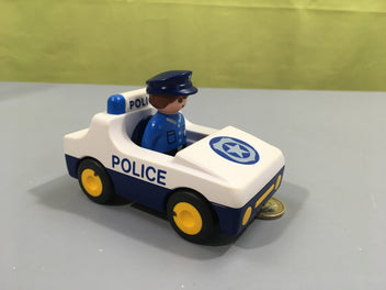 Playmobil 1.2.3 - 6709 Voiture de police (vendu sans le feu de signalisiation)