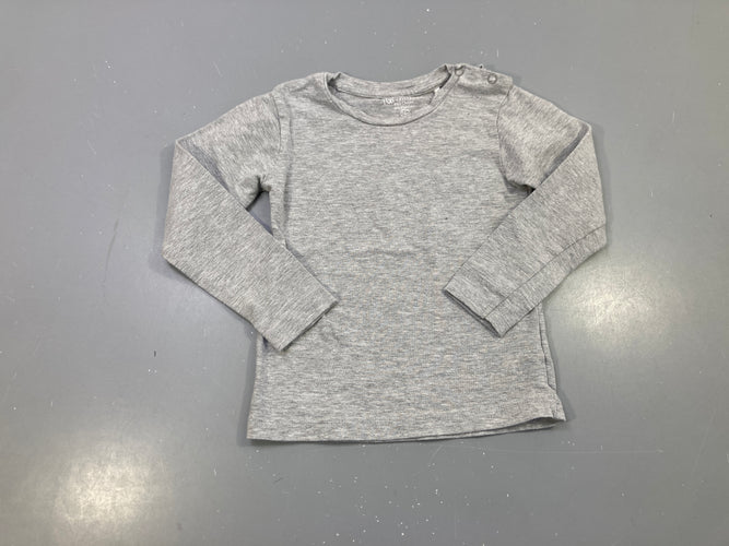 T-shirt m.l gris chiné bouloché, moins cher chez Petit Kiwi