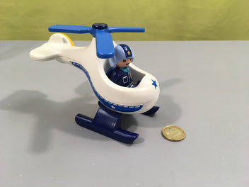 Playmobil 1.2.3 - 9383 - Hélicoptère de Police