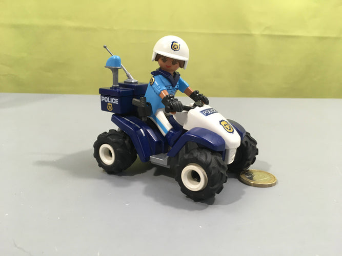Playmobil City Action Policier et quad - 71092 Manque le panneau blanc, moins cher chez Petit Kiwi