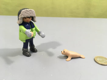 Playmobil Les métiers L'explorateur et le phoque + Livre