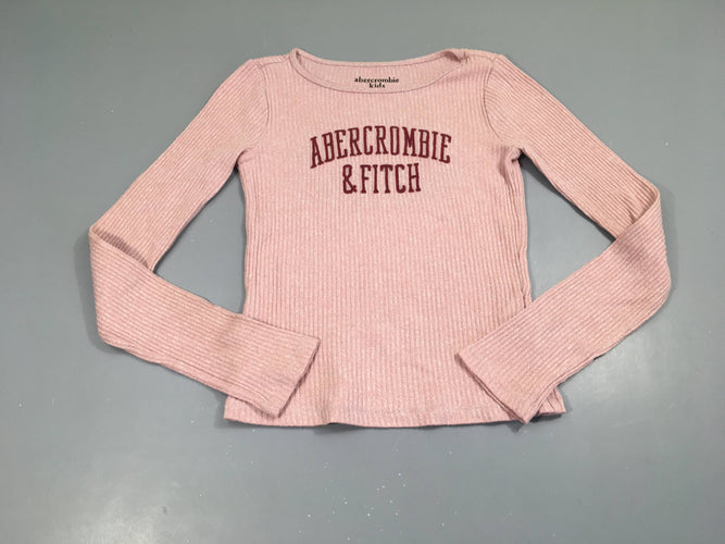 T-shirt m.l rose côtlé Abercrombie, légèrement bouloché, moins cher chez Petit Kiwi