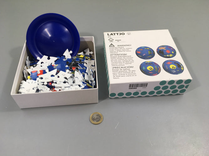 Puzzle 3D sphère bleue Lattjo 108 pcs Complet, moins cher chez Petit Kiwi