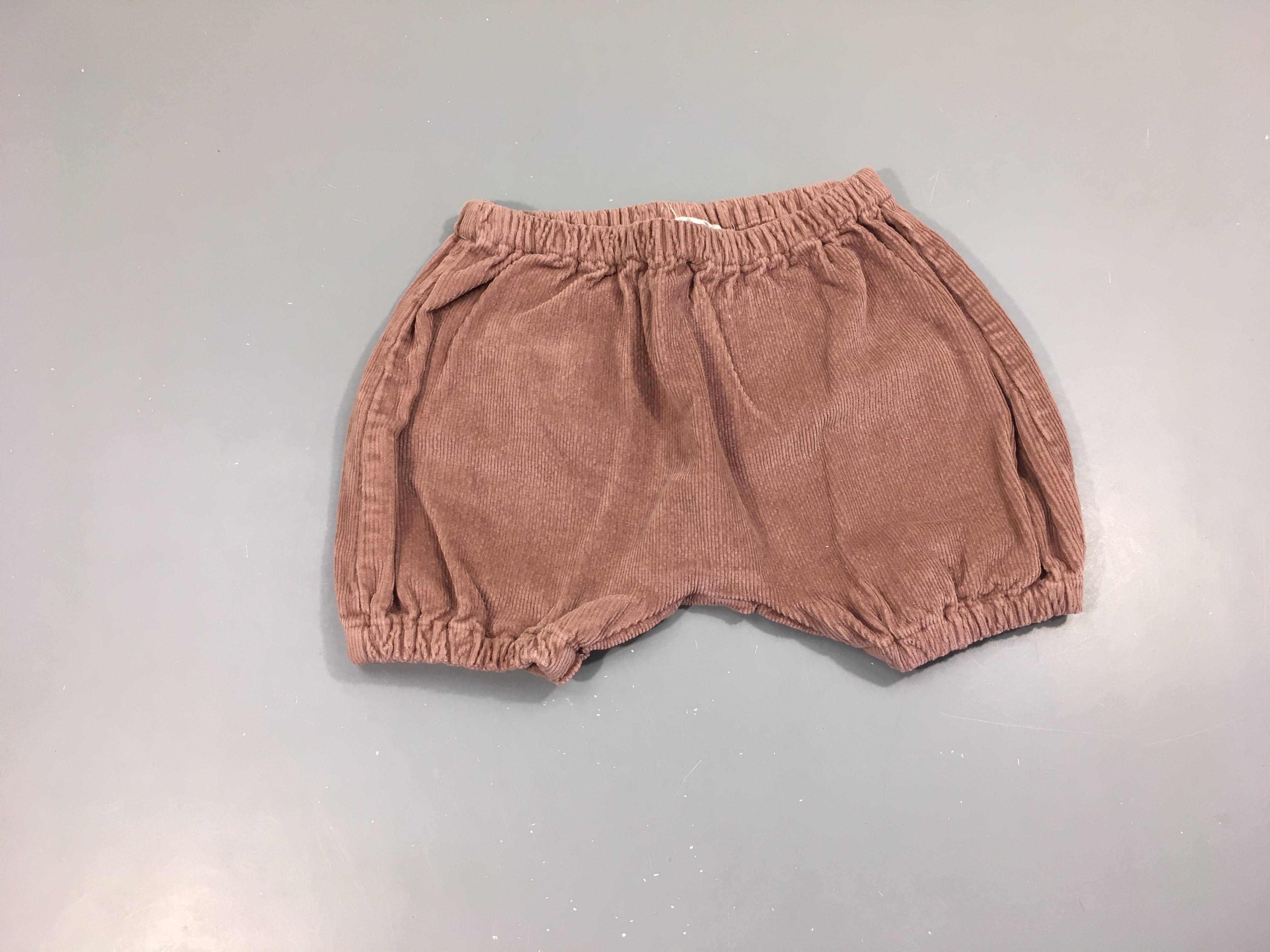 Bloomer velours côtelé rose Risu risu