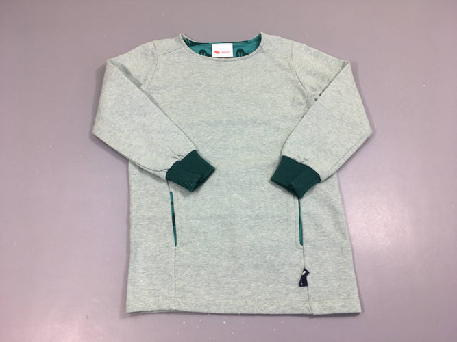 Robe sweat ml vert clair chiné l'asticot, moins cher chez Petit Kiwi