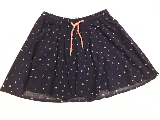 Jupe bleu foncé motifs flèches, moins cher chez Petit Kiwi