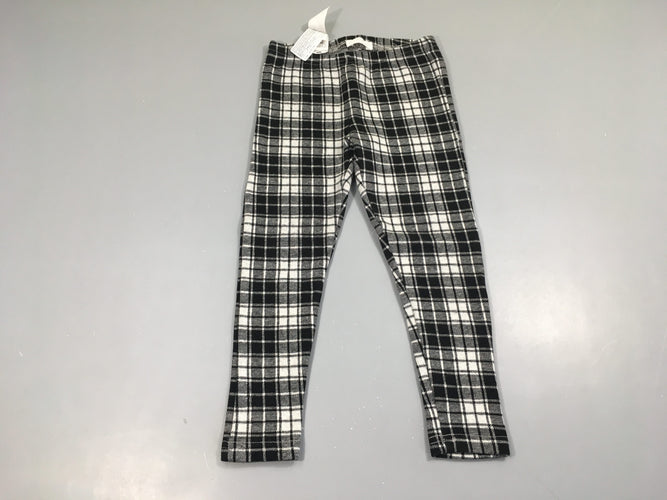 Legging carreaux noir/blanc, moins cher chez Petit Kiwi