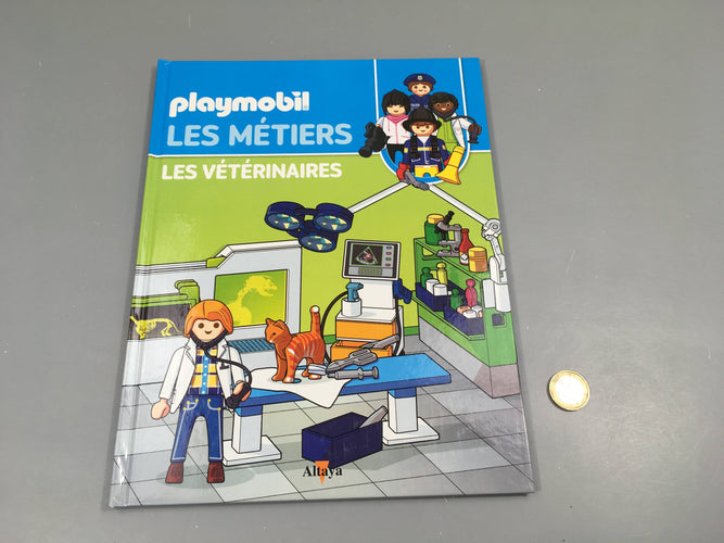 Playmobil Les métiers Le vétérinaire et le chat + Le livre, moins cher chez Petit Kiwi