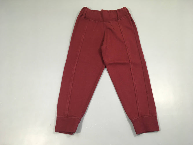 Pantalon de training bordeaux taille et chevilles élastiques bonjour Maurice, moins cher chez Petit Kiwi