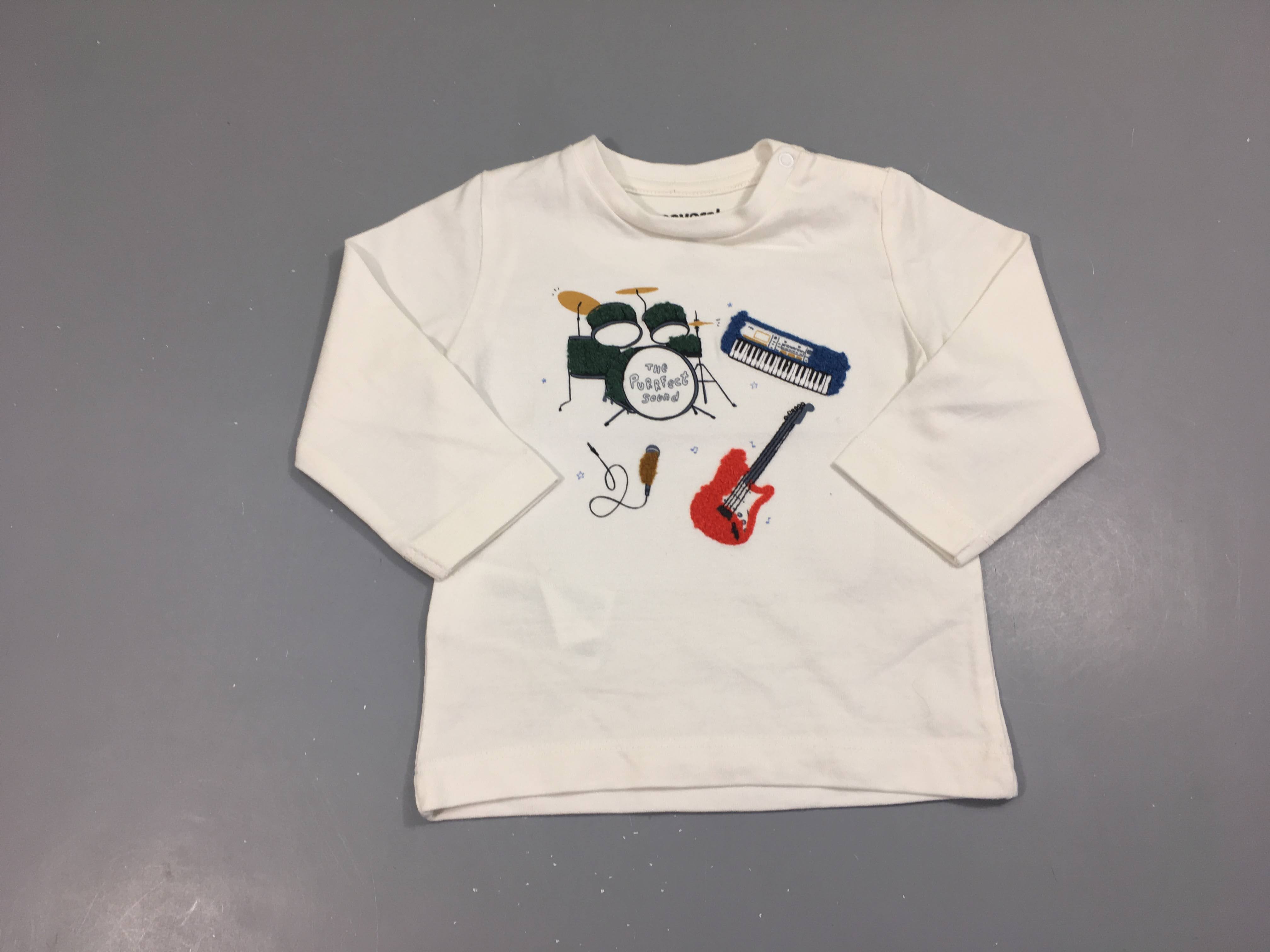 T-shirt m.l blanc instruments