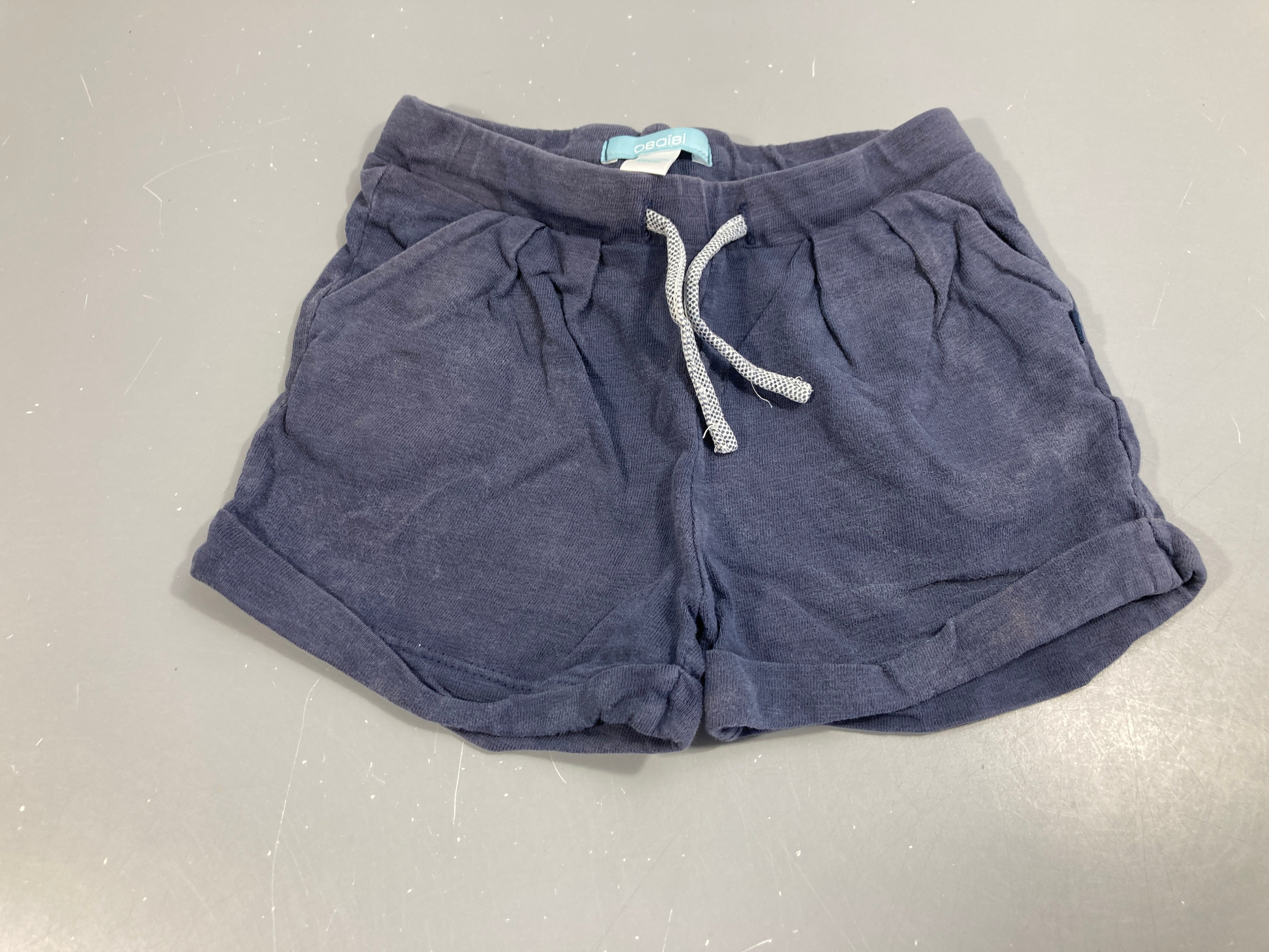 Short jersey bleu foncé