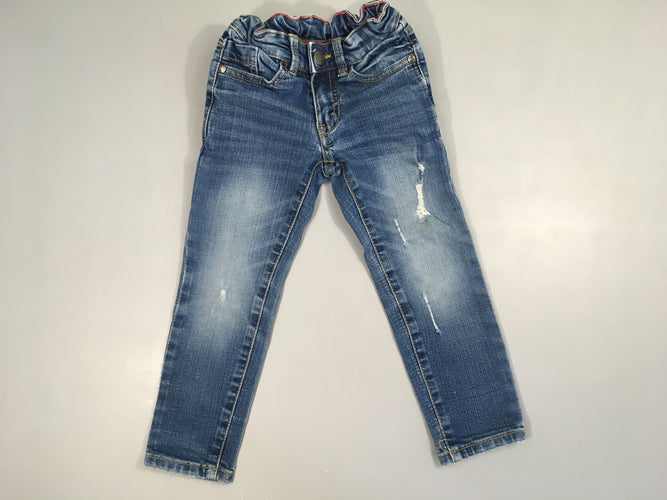 Jeans effet déchiré, moins cher chez Petit Kiwi