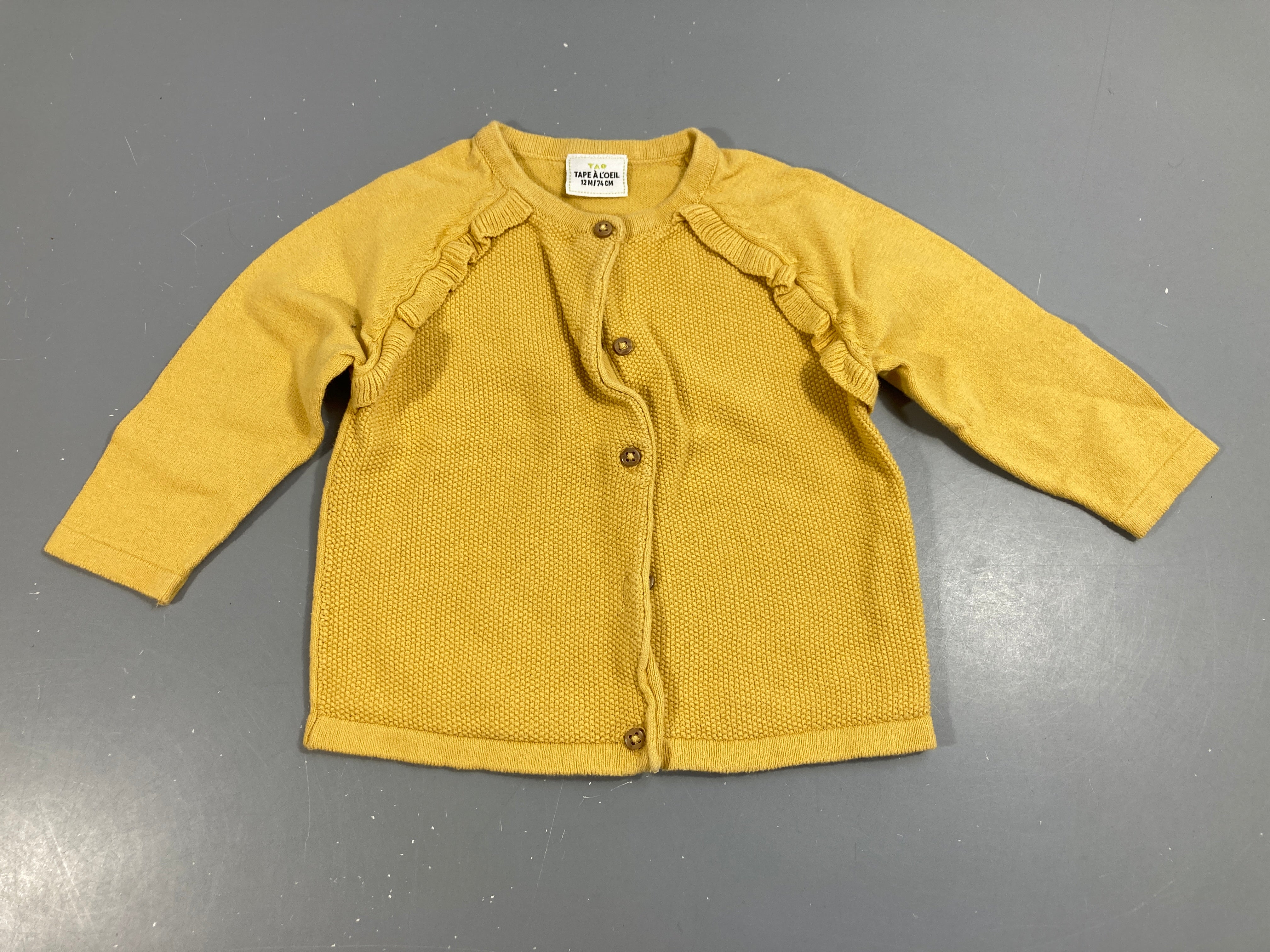 Gilet coton moutarde