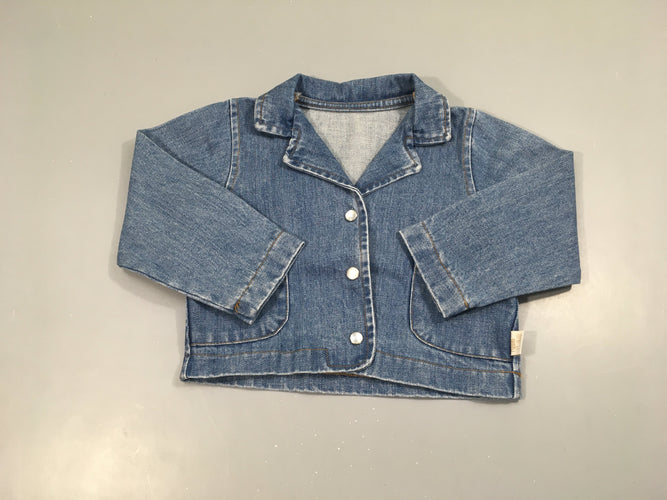 Veste en jean poudre organic, moins cher chez Petit Kiwi