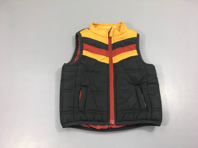 Bodywarmer blu foncé/jaune moutarde/rouge, moins cher chez Petit Kiwi