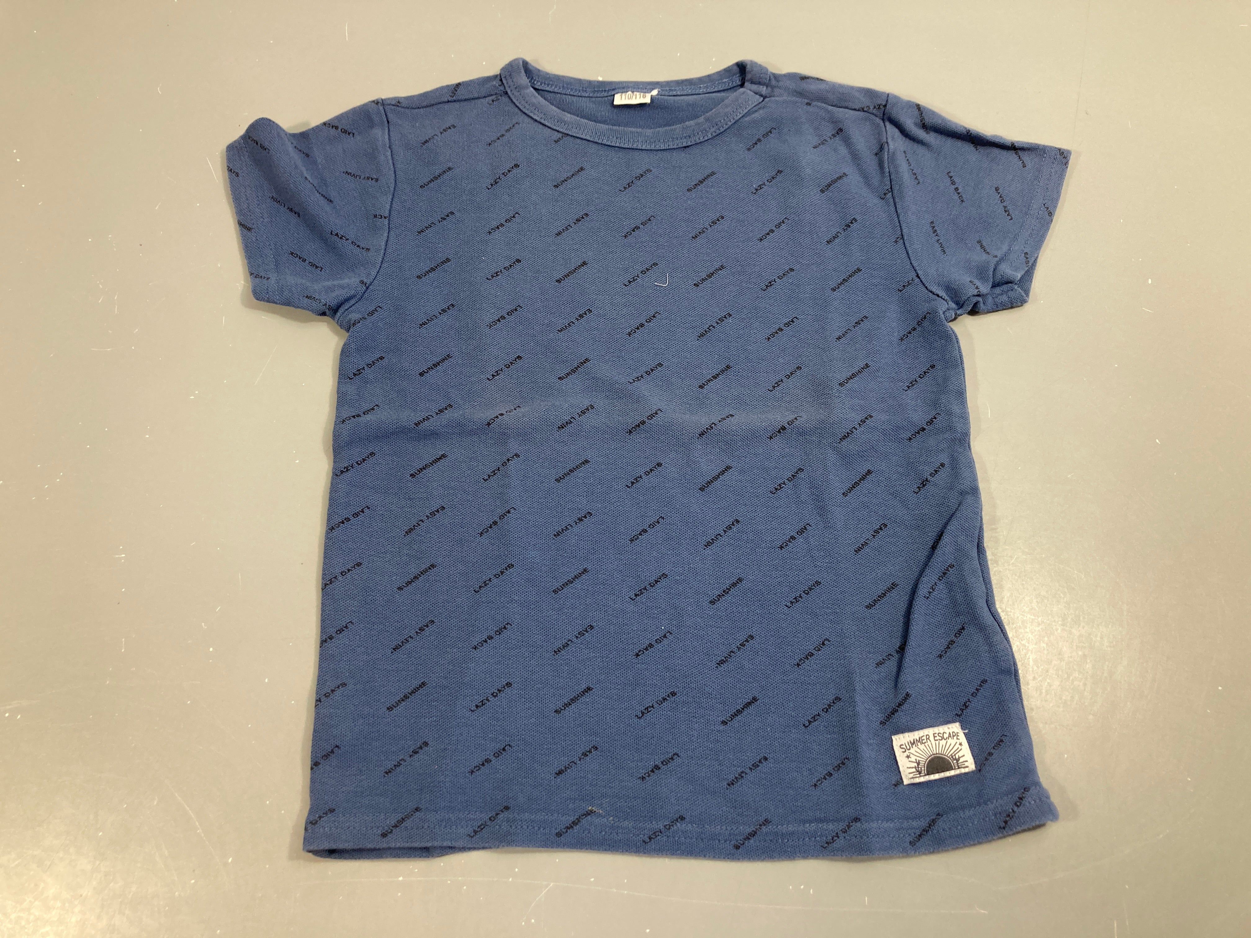 T-shirt m.c bleu, lazy days