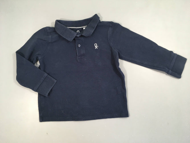 Polo ml bleu foncé OK, moins cher chez Petit Kiwi