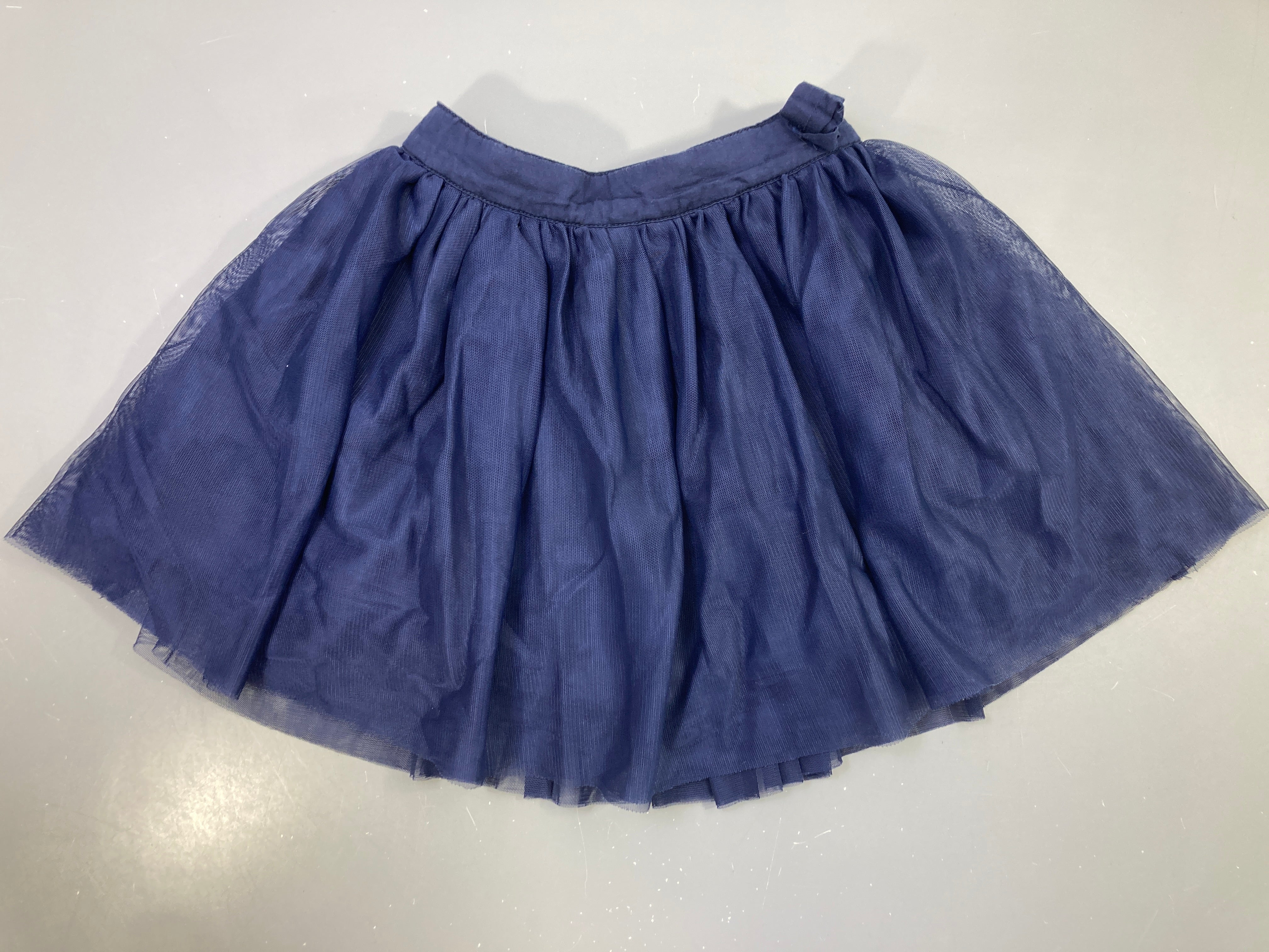 Jupe tule bleu foncé noeud