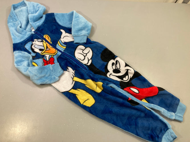 Surpyjama à capuche bleu Donald et mickey, moins cher chez Petit Kiwi