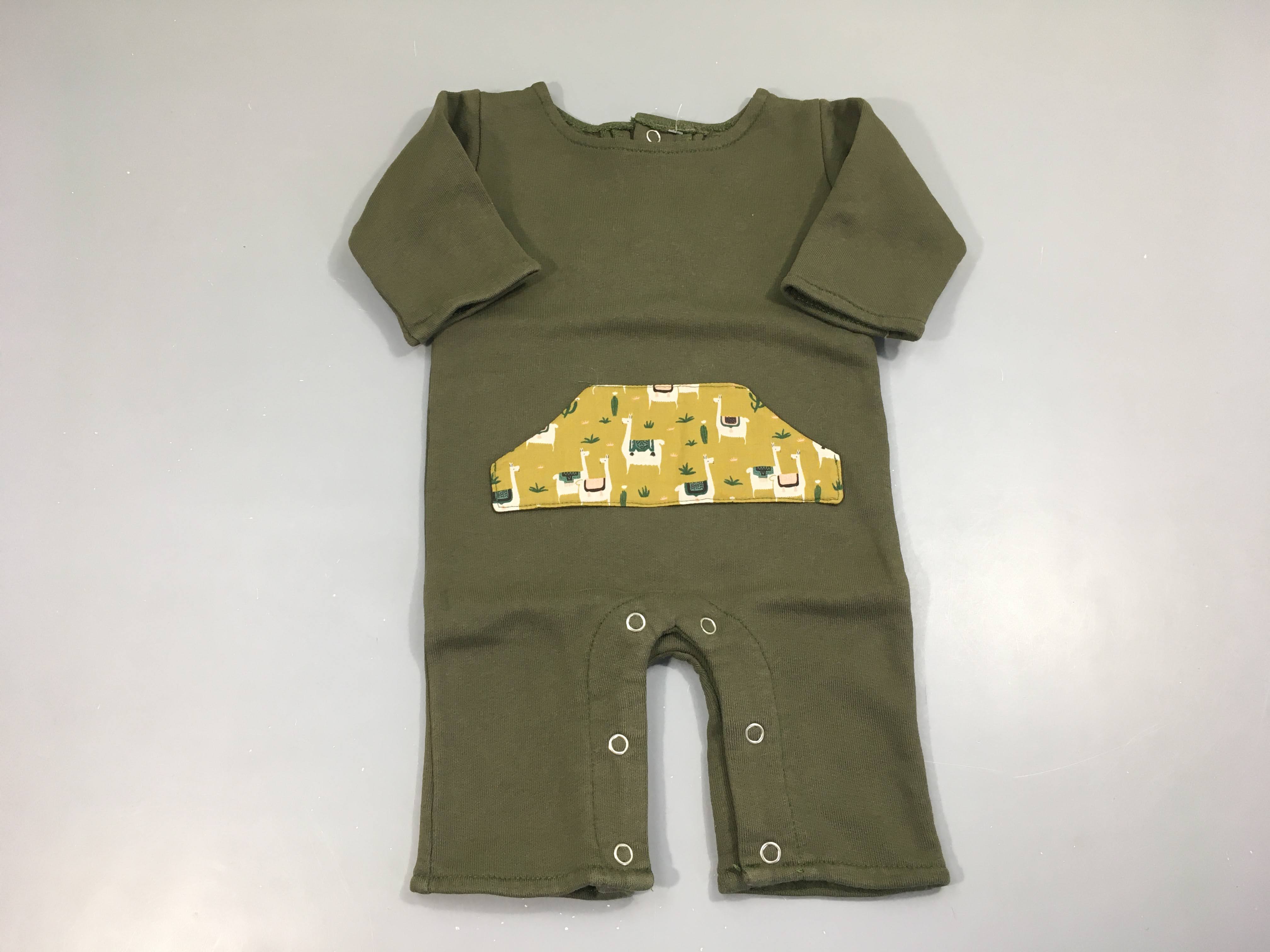 Combinaison ml molleton kaki poche lamas