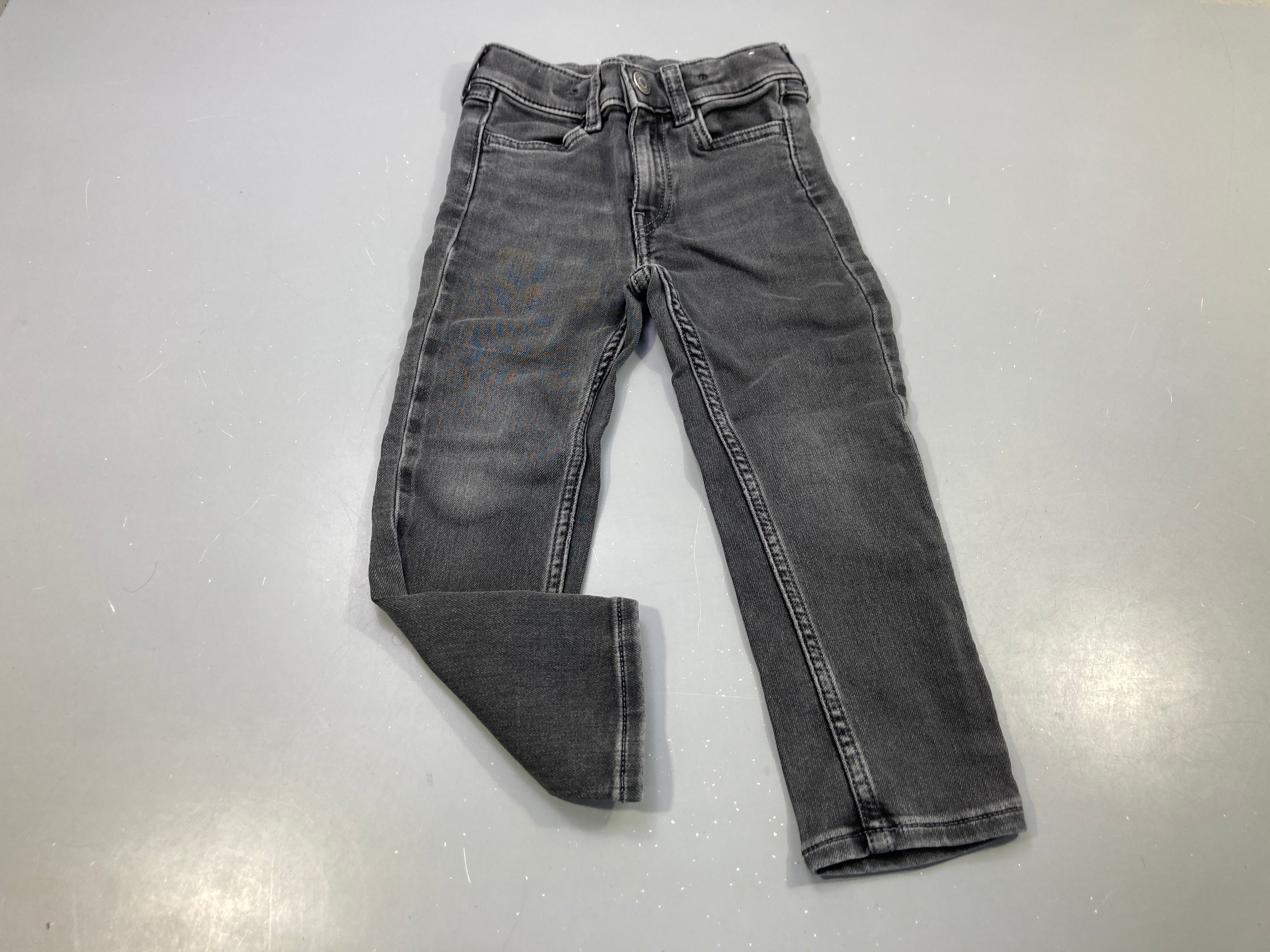 Pantalon denim gris anthracite