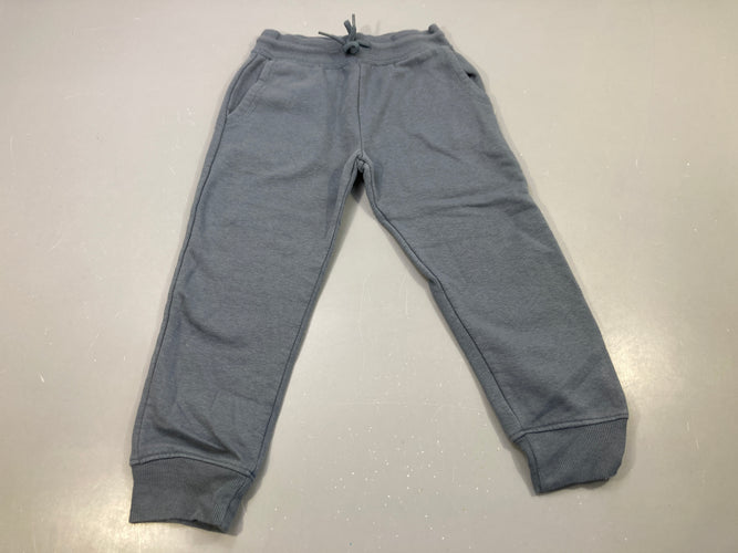Pantalon jogging bleu, bouloché. intérieur doux et chaud, moins cher chez Petit Kiwi