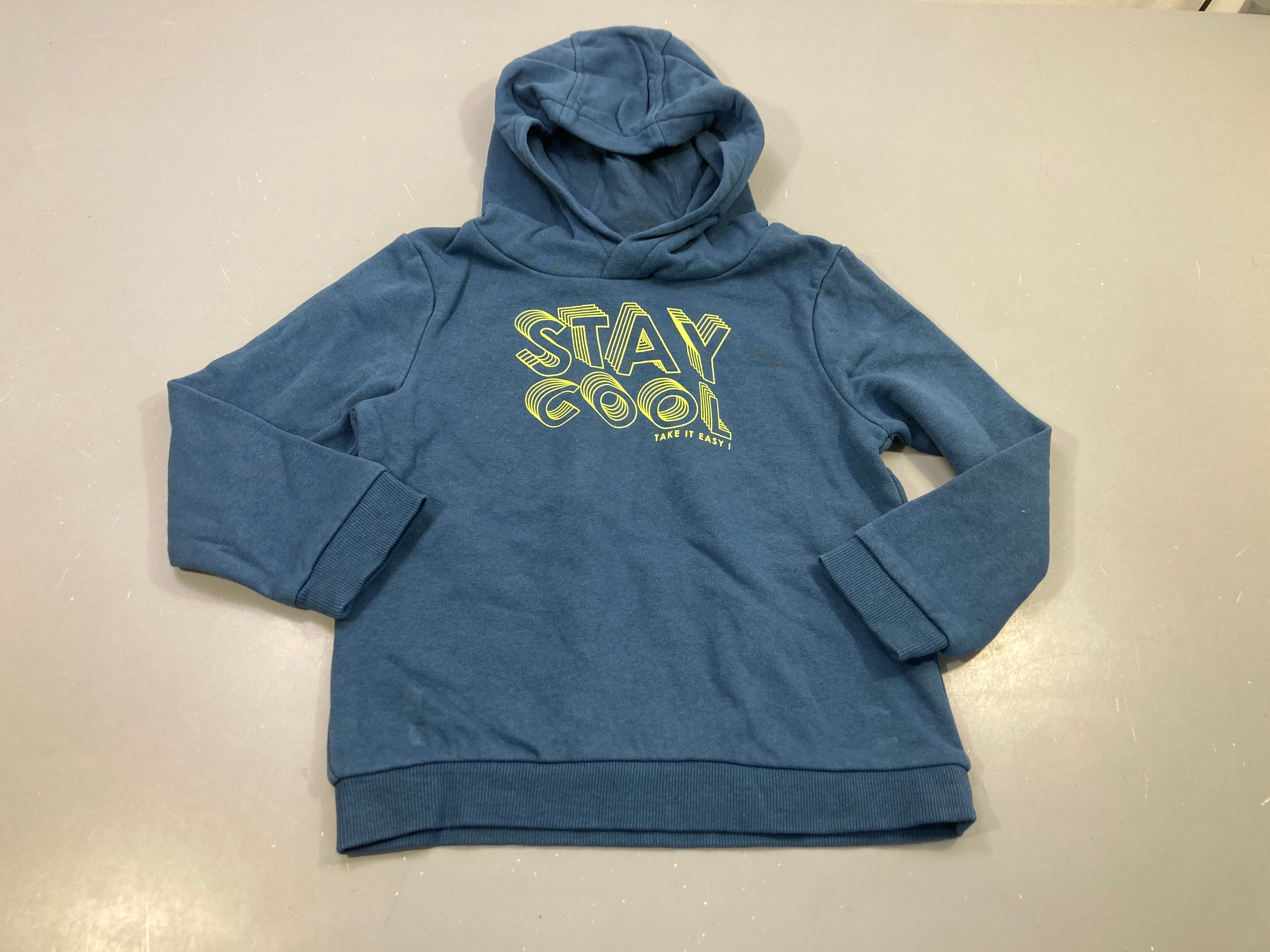Sweat à capuche bleu 