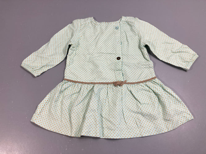Robe m.l vert d'eau, moins cher chez Petit Kiwi