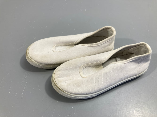 Sandales de gym blanches en toile, P29, moins cher chez Petit Kiwi