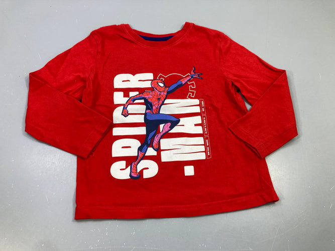 T-shirt m.l rouge Spiderman, moins cher chez Petit Kiwi